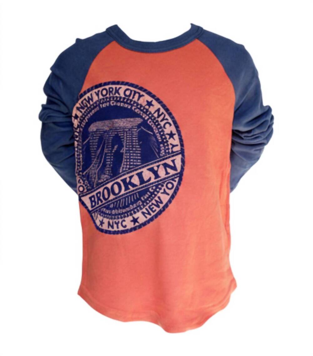 NEW BIT'Z KIDS kids brooklyn raglan t-shirt in orange